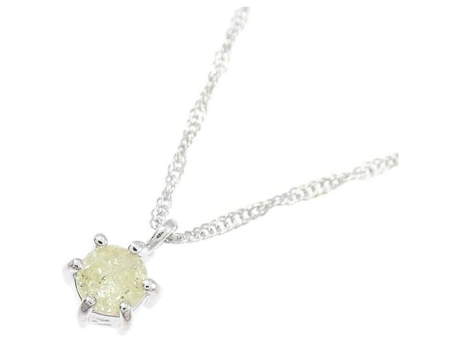 Autre Marque Collar de oro blanco Au750 y diamantes Plata - vista 3