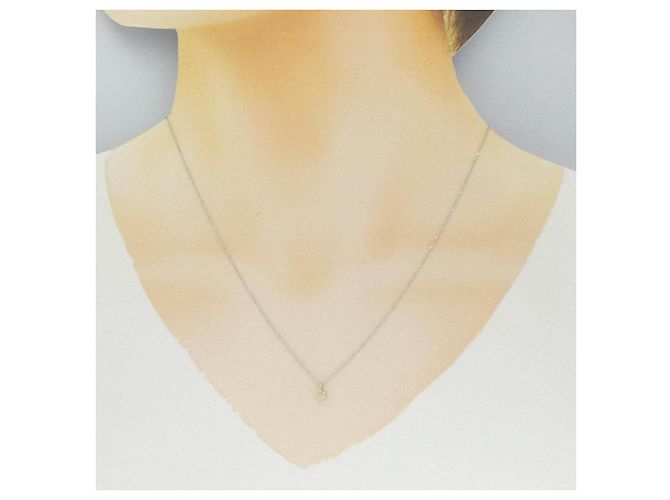 Autre Marque Collar de oro blanco Au750 y diamantes Plata - vista 6