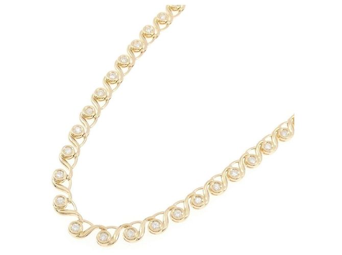 Autre Marque Diamantenhalskette Au750 Golden - Ansicht 2