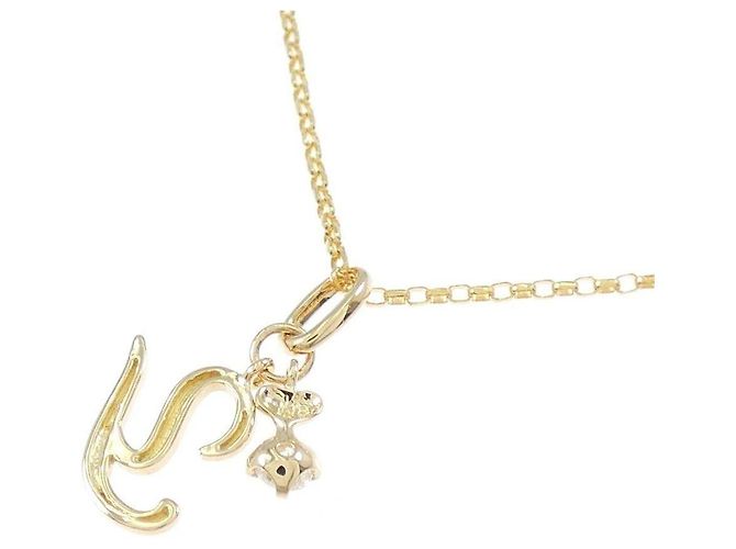 Autre Marque Collana con Diamanti Iniziale Y Au750 D'oro - vista 4