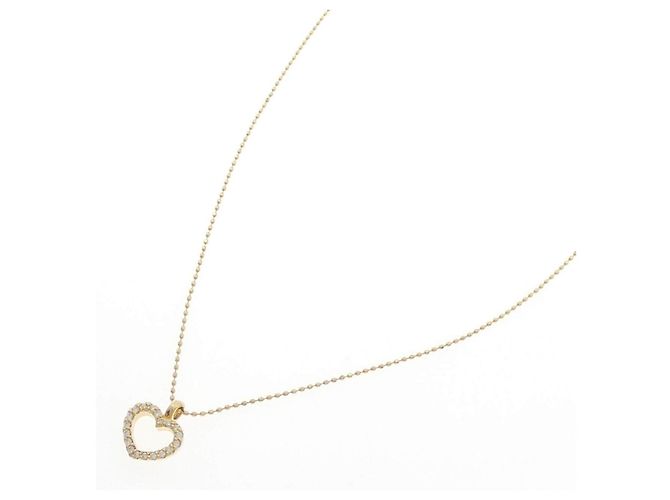 Autre Marque Au750 Herz-Diamant-Halskette Golden - Ansicht 2