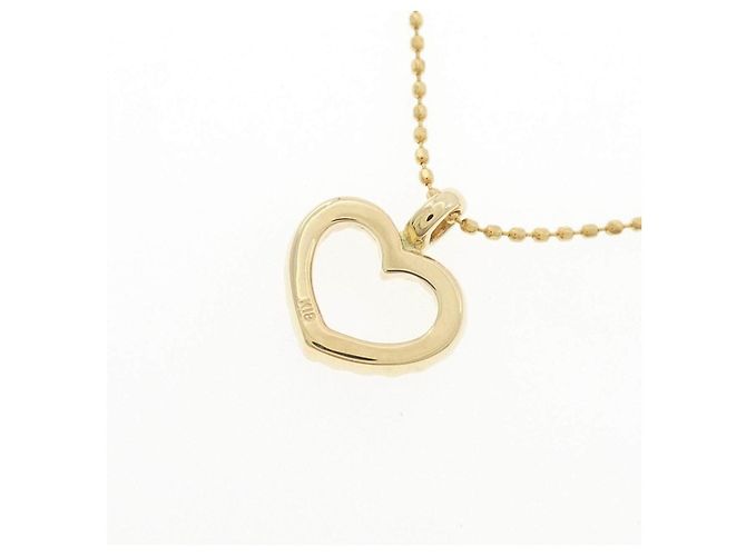 Autre Marque Au750 Herz-Diamant-Halskette Golden - Ansicht 4