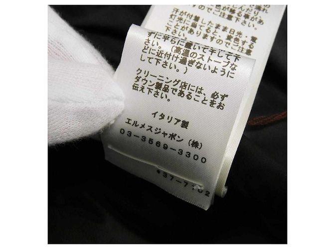 Hermès Hermes Clou de Selle Quilting Down Vest 34 Nero - vista 20