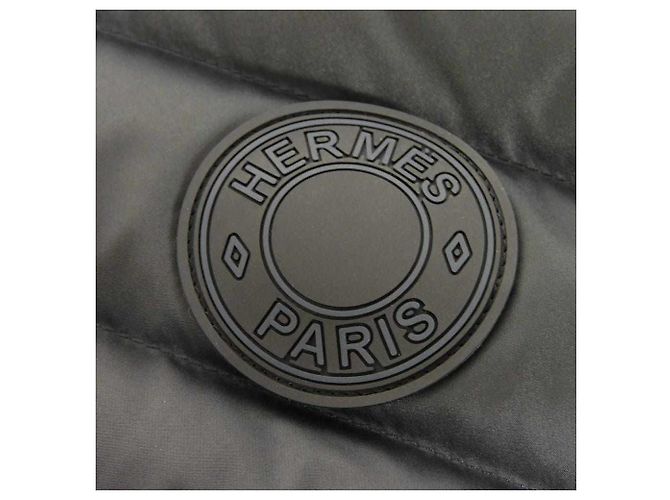 Hermès Hermes Clou de Selle Quilting Down Vest 34 Nero - vista 8