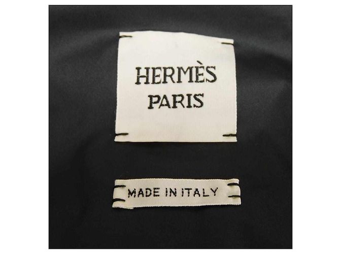 Hermès Hermes Clou de Selle Quilting Down Vest 34 Nero - vista 9