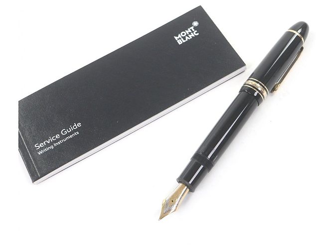 MONTBLANC Meisterstuck Au750 Füllfederhalter Schwarz - Ansicht 2