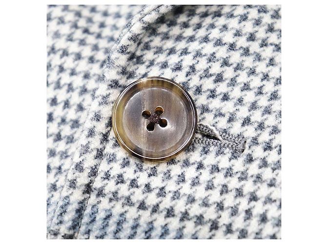 Giacca sartoriale Hermès 46 in lana, seta e cashmere Marrone - vista 3