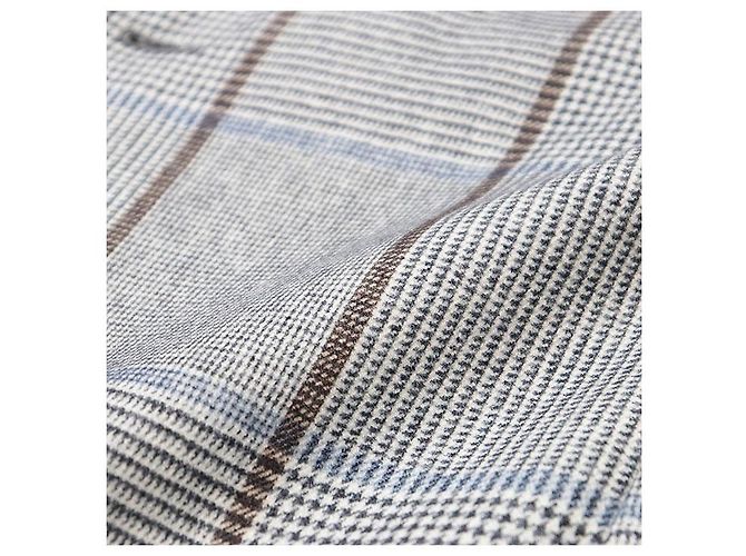 Giacca sartoriale Hermès 46 in lana, seta e cashmere Marrone - vista 4