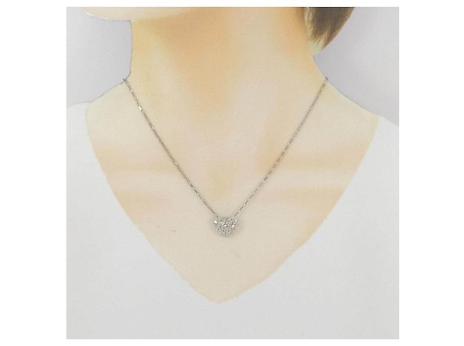 Autre Marque Collar de oro blanco Au750 y diamantes Plata - vista 6