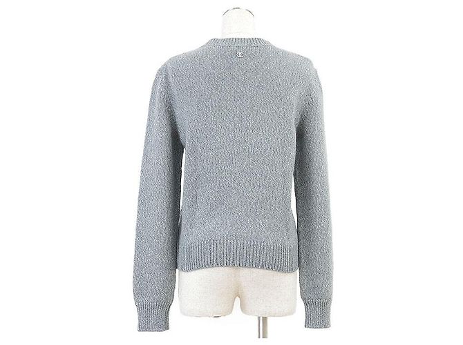 Jersey de cachemira CHANEL LOOK27 Castaño Azul claro - vista 6
