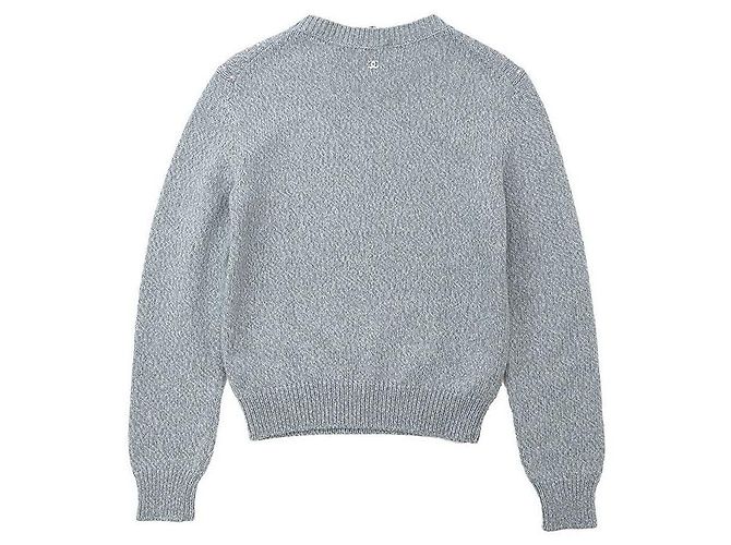 Jersey de cachemira CHANEL LOOK27 Castaño Azul claro - vista 9