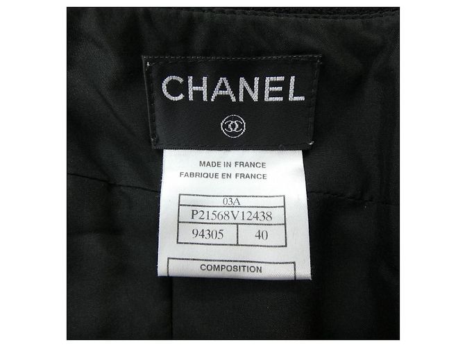 Gonna Vintage Chanel Nero - vista 4