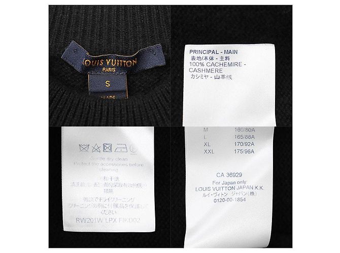 Vestido de cachemira con intarsia Signature Louis Vuitton - vista 10