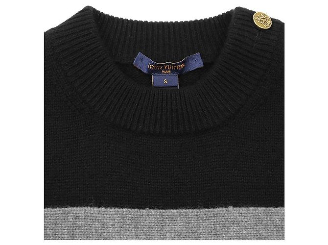 Vestido de cachemira con intarsia Signature Louis Vuitton - vista 11