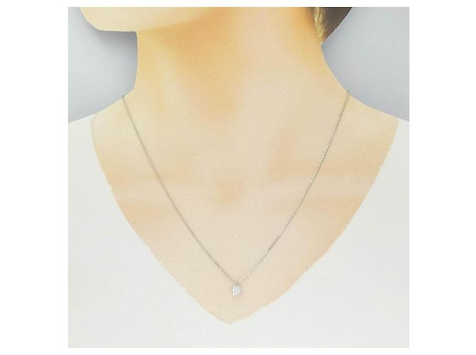 Autre Marque Collar de diamantes PT900 PT850 Plata - vista 6