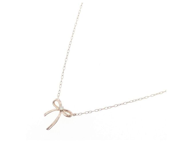 Autre Marque Collar de oro rosa K10 y diamantes - vista 2