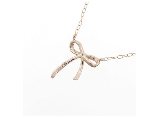 Autre Marque Collar de oro rosa K10 y diamantes - vista 4