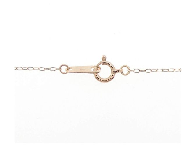 Autre Marque Collar de oro rosa K10 y diamantes - vista 5
