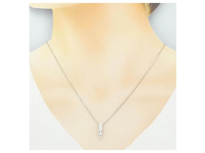 Autre Marque Collana di diamanti Pt900 Pt850 Argento - vista 6