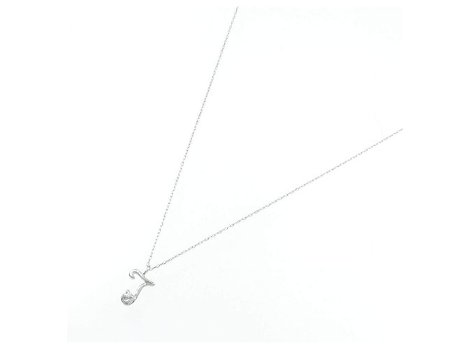 Autre Marque Collana in oro bianco K10 e diamanti Argento - vista 2
