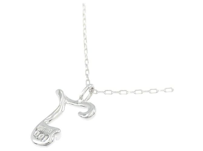 Autre Marque Collana in oro bianco K10 e diamanti Argento - vista 4