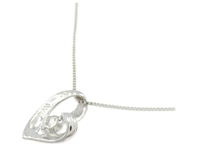 Autre Marque Diamantenhalskette PT900 PT850 Silber - Ansicht 4