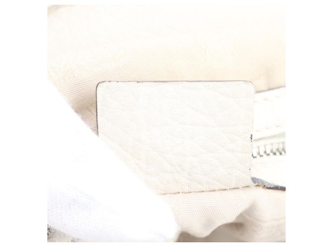 Gucci Bamboo Leder-Tote-Bag Weiß - Ansicht 10