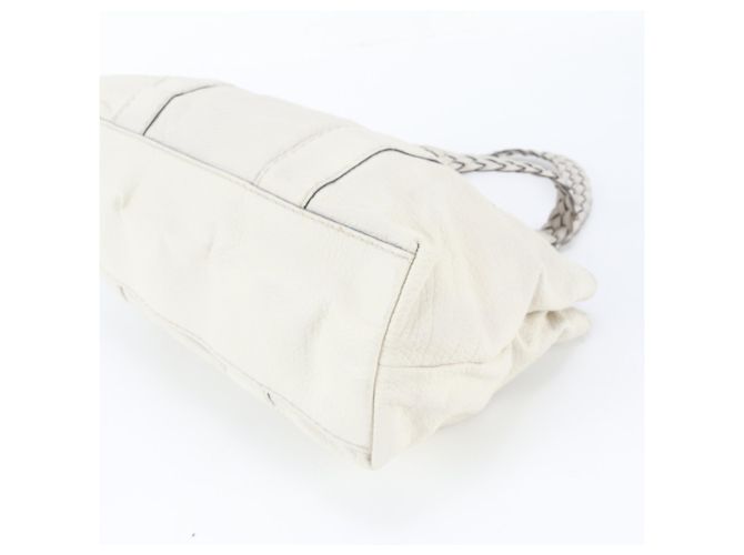 Gucci Bamboo Leder-Tote-Bag Weiß - Ansicht 4