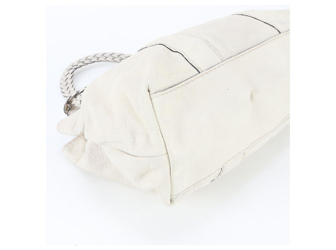 Gucci Bamboo Leder-Tote-Bag Weiß - Ansicht 5
