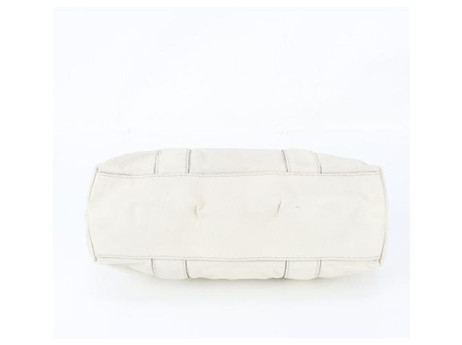 Gucci Bamboo Leder-Tote-Bag Weiß - Ansicht 6