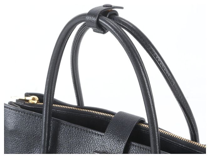 Borsa Tote Miu Miu in pelle Madras Nero - vista 2