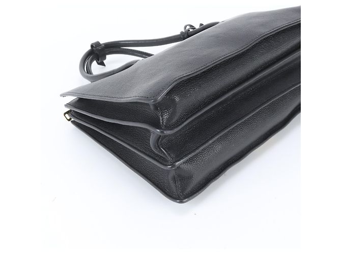 Borsa Tote Miu Miu in pelle Madras Nero - vista 5