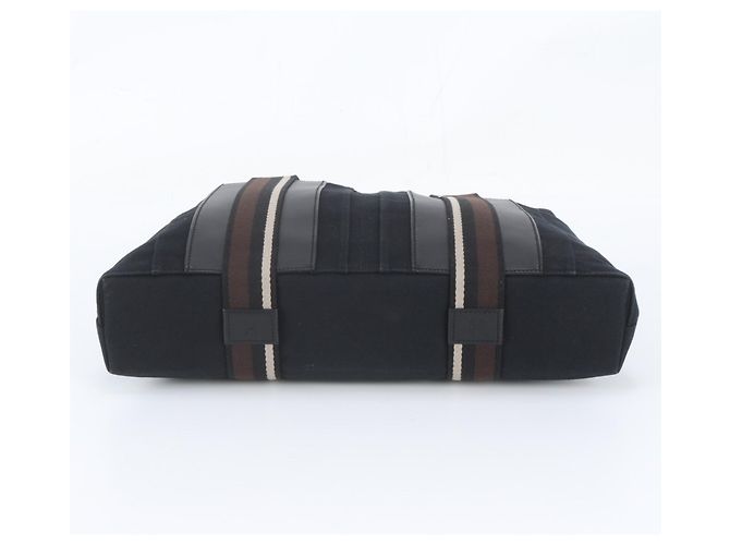 Hermès Sac cabas en cuir Hermes Troca Horizontal MM Noir - vue 6