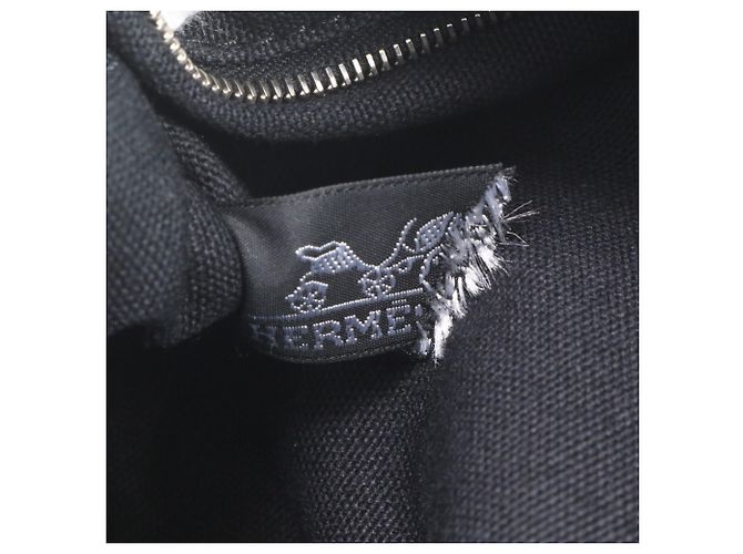 Hermès Sac cabas en cuir Hermes Troca Horizontal MM Noir - vue 8