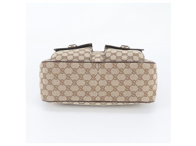 Borsa a tracolla Gucci GG Canvas Abbey in pelle Marrone - vista 6