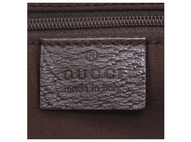 Borsa a tracolla Gucci GG Canvas Abbey in pelle Marrone - vista 8