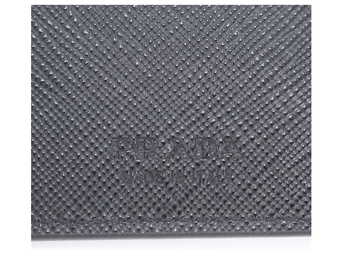 Cartera larga bi-fold de piel Saffiano Prada Negro - Ansicht 11