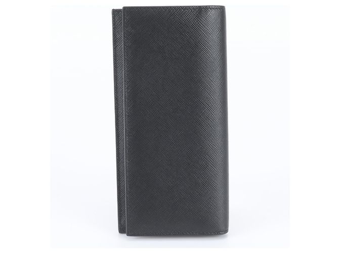 Cartera larga bi-fold de piel Saffiano Prada Negro - Ansicht 2