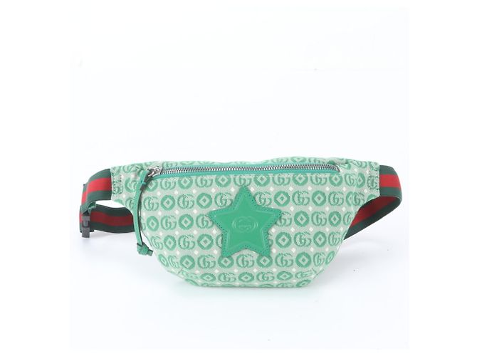 Borsa a tracolla 2-Way per bambini Gucci GG Logo Verde - vista 2