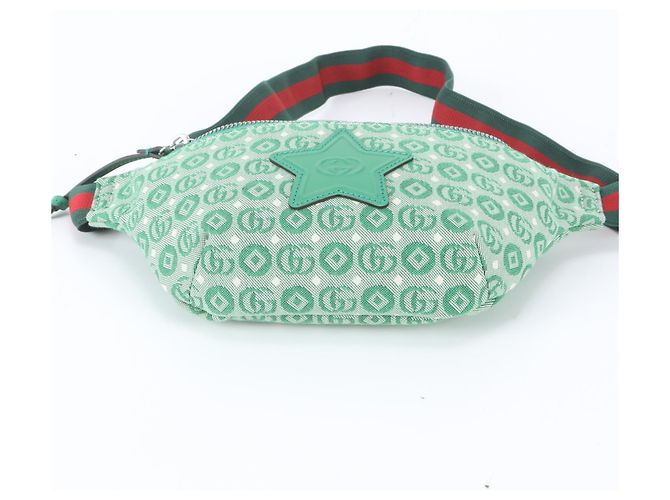 Borsa a tracolla 2-Way per bambini Gucci GG Logo Verde - vista 6