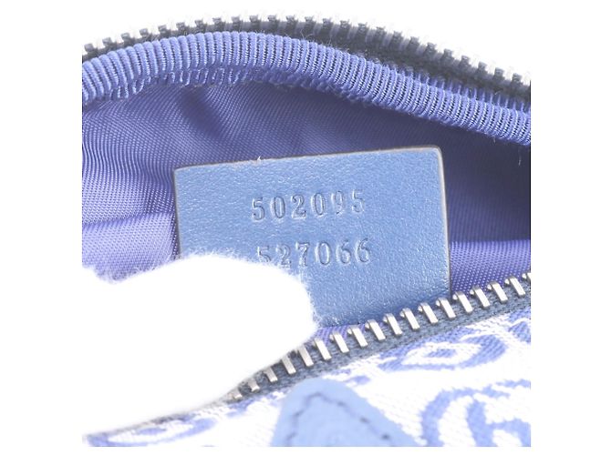 Borsa a tracolla 2-Way in pelle per bambini Gucci GG Logo Blu - vista 10