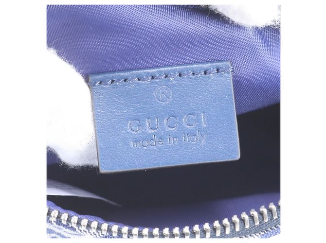 Borsa a tracolla 2-Way in pelle per bambini Gucci GG Logo Blu - vista 9
