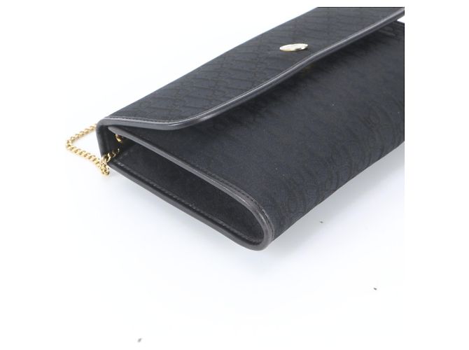 Christian Dior Trotter Leder 2-Way Schultertasche mit Kette Schwarz - Ansicht 6