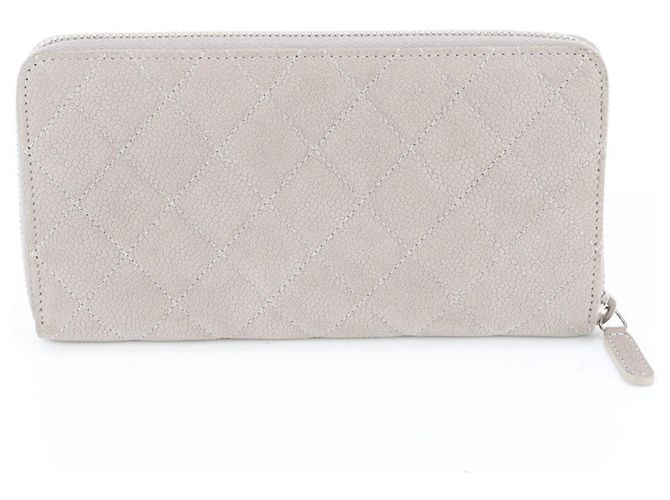 Chanel A50097 Long Wallet aus gestepptem Kaviar-Leder Braun - Ansicht 2