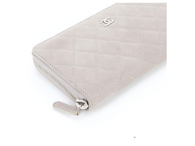 Chanel A50097 Long Wallet aus gestepptem Kaviar-Leder Braun - Ansicht 4