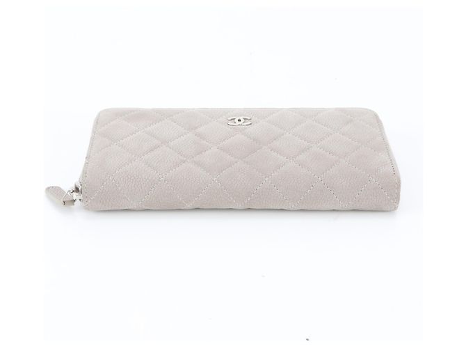 Chanel A50097 Long Wallet aus gestepptem Kaviar-Leder Braun - Ansicht 5
