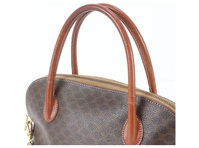 Céline Borsa Tote 2-Way in pelle Celine Macadam Marrone - vista 3