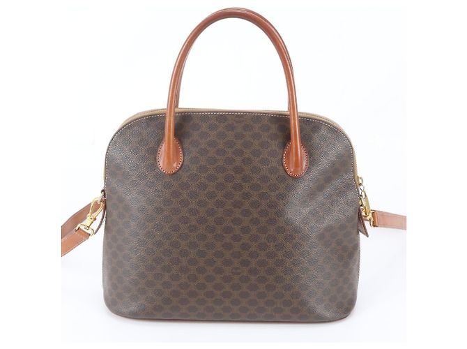 Céline Borsa Tote 2-Way in pelle Celine Macadam Marrone - vista 4