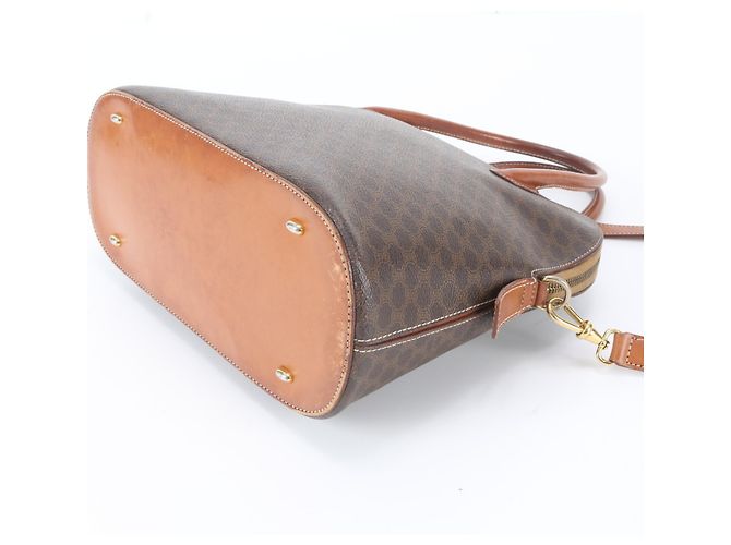 Céline Borsa Tote 2-Way in pelle Celine Macadam Marrone - vista 5
