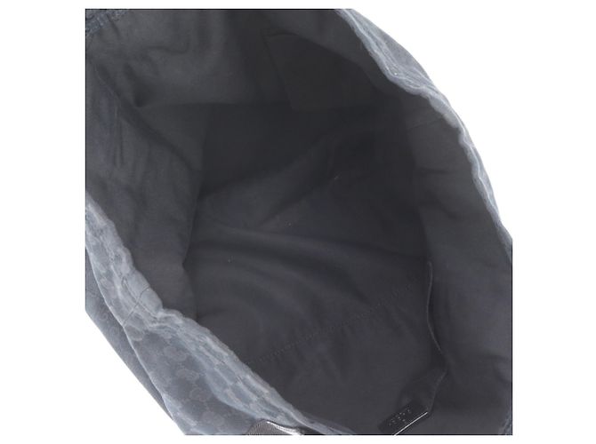 Borsa Tote Gucci in tela GG e pelle Nero - vista 7
